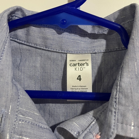 Carter's Light Blue Casual Kids Dress - Picture 2 of 5